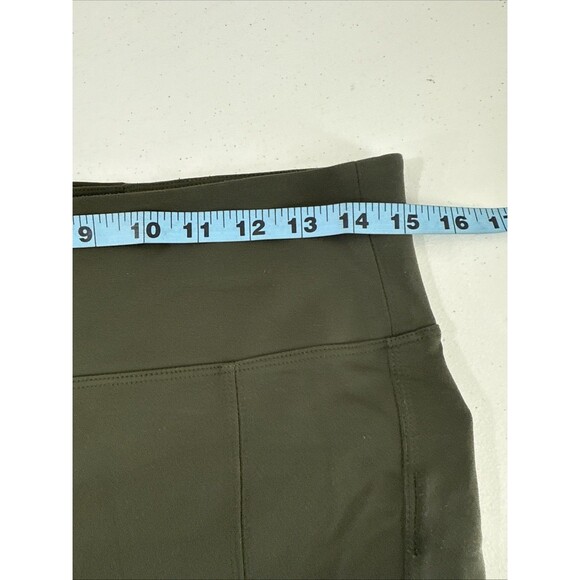 Athleta‎ Pants Womens M Petite Olive Delancey Straight Leg High Rise - Picture 7 of 13